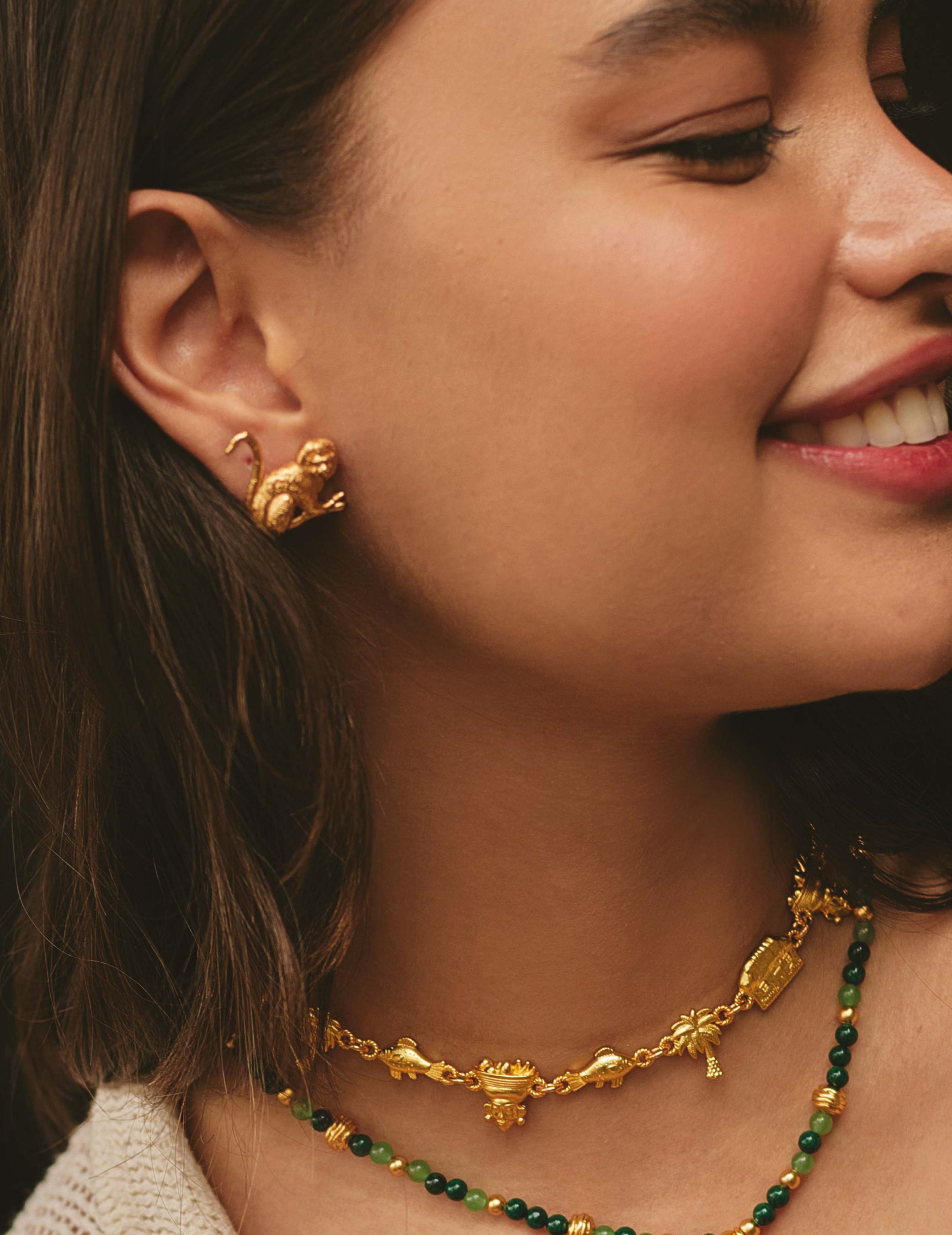 Titi Monkey Earrings