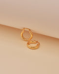 Chicago Gold Hoop Earrings