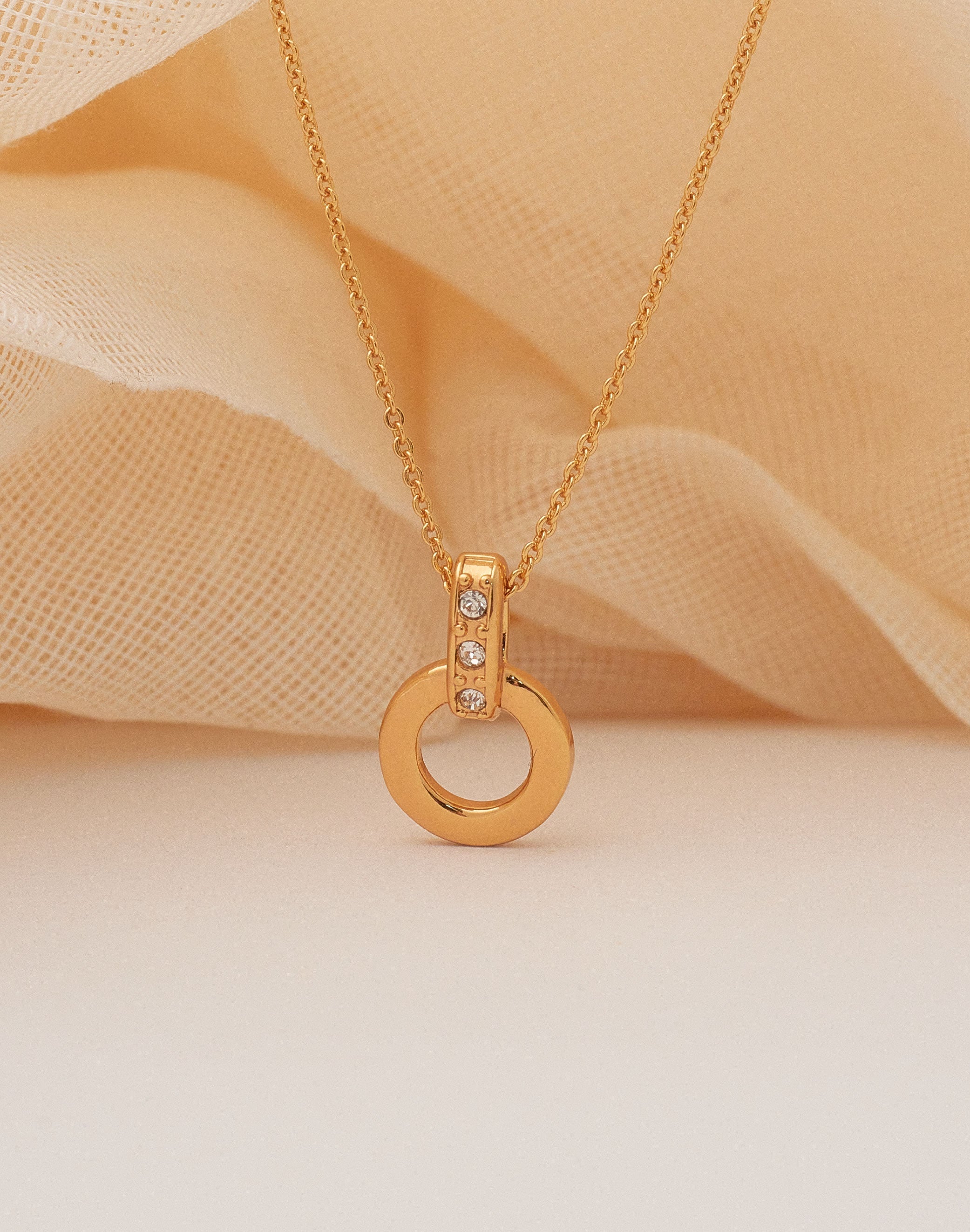 Lyon Gold Necklace & Earrings Set