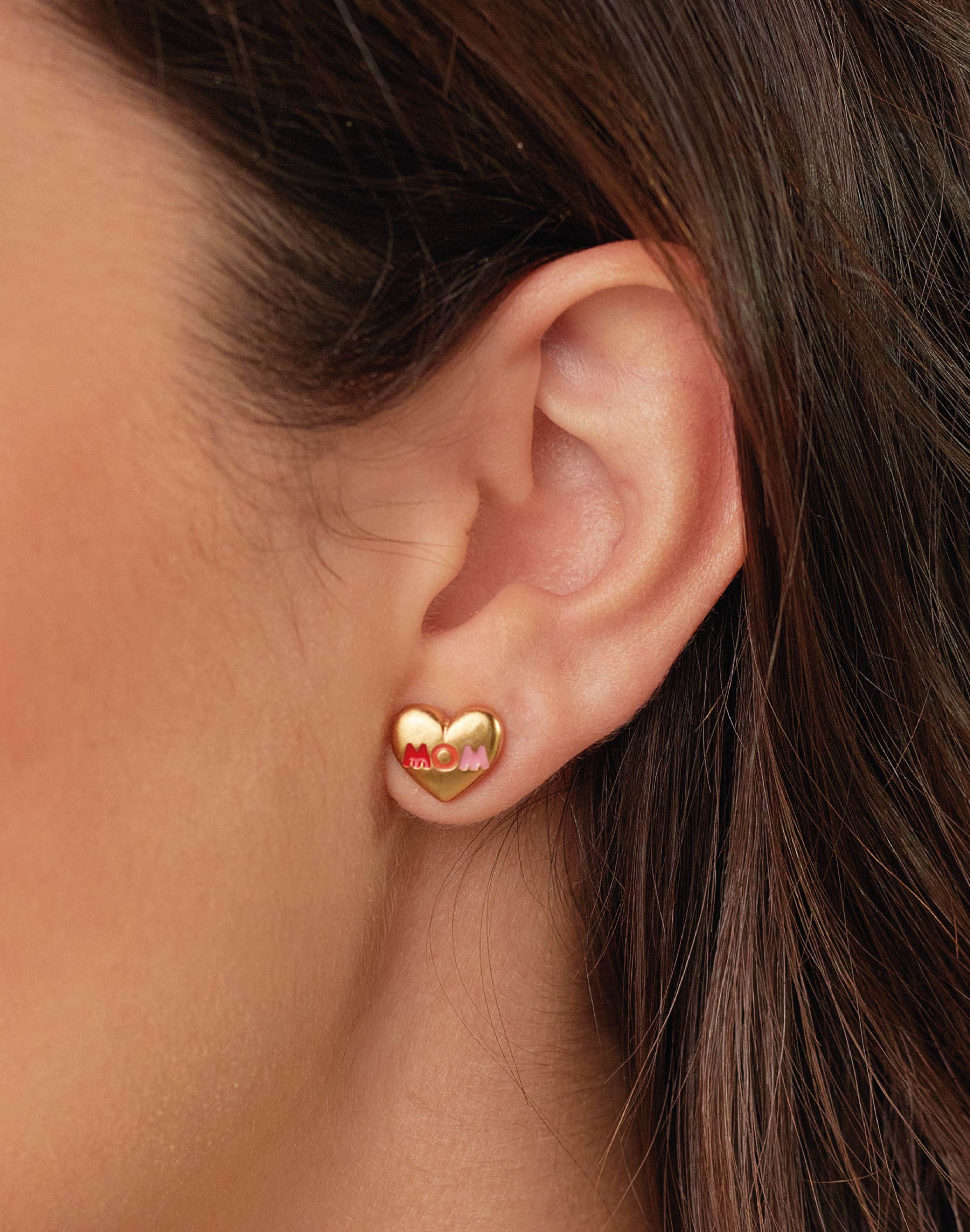 Dog Mom Charm Necklace & Stud Earrings