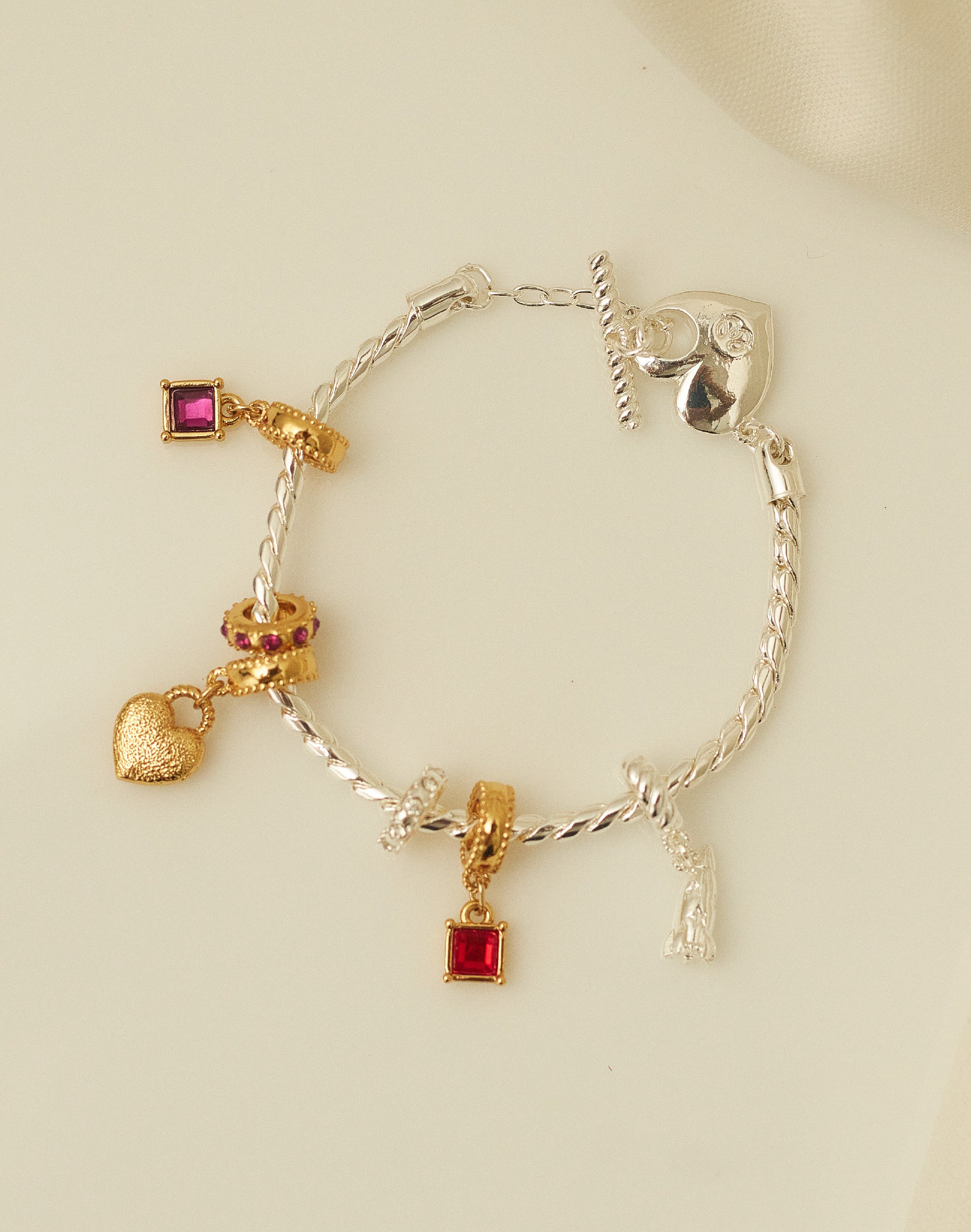 Wow Charm Bracelet — Gold & Silver Finish
