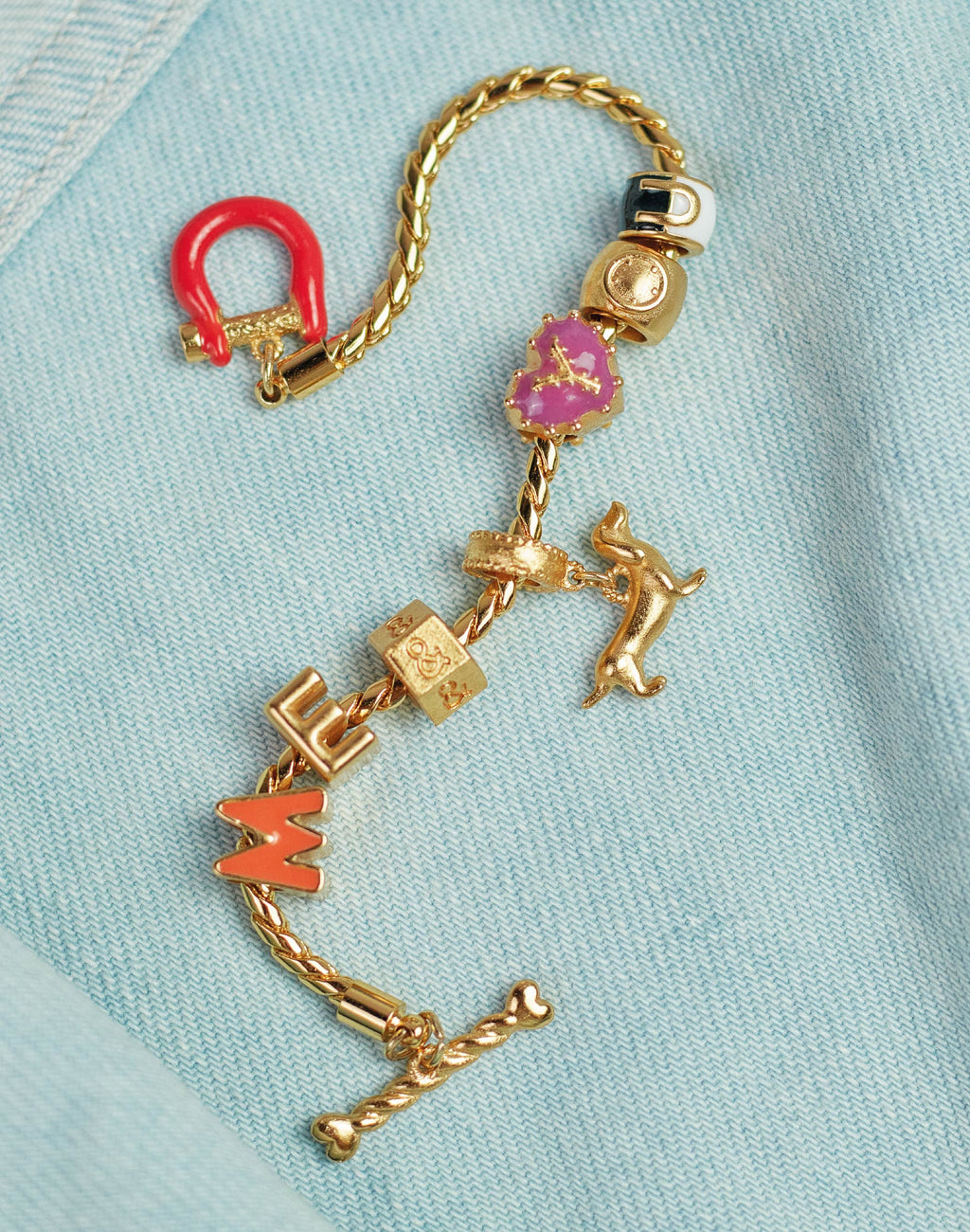 You and Me Charm Bracelet